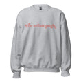 Load image into Gallery viewer, 'You are enough' with positive message on back | Affirmation sweatshirt | grey, white and sand