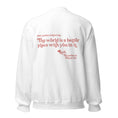 Load image into Gallery viewer, 'You are enough' with positive message on back | Affirmation sweatshirt | grey, white and sand