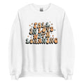 Load image into Gallery viewer, 'Fall in Love with Learning' Teacher Crewneck Sweatshirt in green, pink, white and tan
