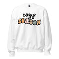 Load image into Gallery viewer, 'Cozy Season' Sweatshirt in white, pink, green and tan
