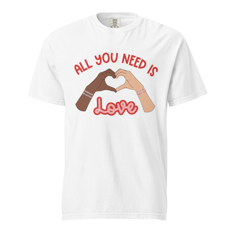 All you need is love Valentine's Day teacher t-shirt