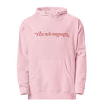 Load image into Gallery viewer, You are enough with uplifting message on back | Hooded Sweatshirt