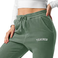 Load image into Gallery viewer, Teacher embroidered sweatpants