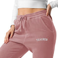 Load image into Gallery viewer, Teacher embroidered sweatpants