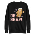 Load image into Gallery viewer, Oh Snap! Gingerbread Sweatshirt for Teachers | Black or White | Schoolgirl Style