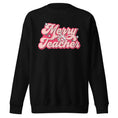 Load image into Gallery viewer, Merry Teacher Sweatshirt | In black, white and grey | Teacher Gift | Teacher Christmas Sweatshirt