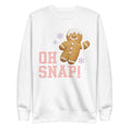 Load image into Gallery viewer, Oh Snap! Gingerbread Sweatshirt for Teachers | Black or White | Schoolgirl Style