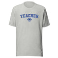 Load image into Gallery viewer, School Colors 'Teacher' T-Shirt in Royal Blue Glitter | School Spirit