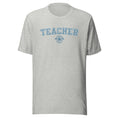 Load image into Gallery viewer, School Colors 'Teacher' T-Shirt in Light Blue Glitter | School Spirit