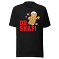 Load image into Gallery viewer, Oh Snap! Gingerbread Teacher T-shirt | White, Tan, Black | Schoolgirl Style