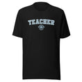 Load image into Gallery viewer, School Colors 'Teacher' T-Shirt in Light Blue Glitter | School Spirit