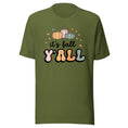 Load image into Gallery viewer, 'It's Fall Y'all' Teacher T-Shirt | Comes in pink, green, white and tan
