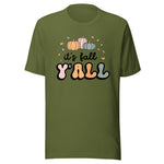 'It's Fall Y'all' Teacher T-Shirt | Comes in pink, green, white and tan