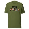Load image into Gallery viewer, Cozy Season Teacher T-Shirt | Available in white, pink, green and tan