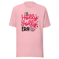Load image into Gallery viewer, In My Holly Jolly Era | Holiday Teacher Shirt | In mint, pink and white