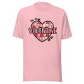 Load image into Gallery viewer, In My Valentine Era teacher t-shirt | red, white, and pink