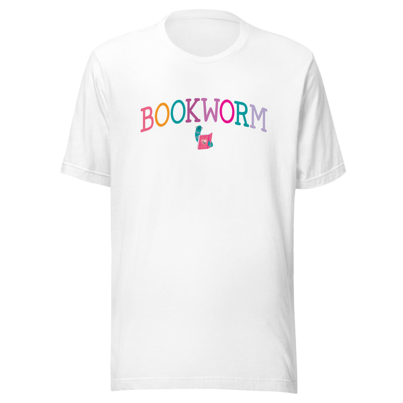 Bookworm collegiate style reading t-shirt | 4 colors
