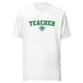 Load image into Gallery viewer, School Colors 'Teacher' T-Shirt in Green Glitter | School Spirit