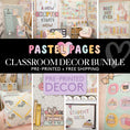 Load image into Gallery viewer, The Pastel Pages Collection Pre-Printed Classroom Decor Bundle