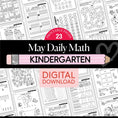 Load image into Gallery viewer, Printable Kindergarten May Daily Math