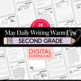 Load image into Gallery viewer, Printable Second Grade May Daily Writing Warm Ups
