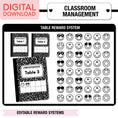 Load image into Gallery viewer, Printable Ultimate Black and White Classroom Management and Organization Bundle