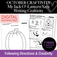 Load image into Gallery viewer, Printable Jack-O'-Lantern Craftivity