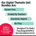 Load image into Gallery viewer, First Grade September Thematic Unit Bundle
