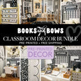 Load image into Gallery viewer, The Books and Bows Collection Pre-Printed Classroom Decor Bundle