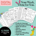 Load image into Gallery viewer, Printable First Grade April Week 3 Resources