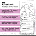 Load image into Gallery viewer, Printable No-Prep Mother's Day Keepsake Pack: Crafts, Writing & Activities (PreK-3)