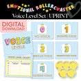 Load image into Gallery viewer, Printable Rainbow Pastel Voice Level Set | Emotional Rollercoaster