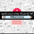 Load image into Gallery viewer, Printable Preschool April Letter of the Week