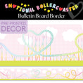 Load image into Gallery viewer, Emotional Rollercoaster Rainbow Pastel Bulletin Board Border