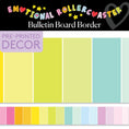 Load image into Gallery viewer, Candy Stripes Rainbow Pastel Bulletin Board Border