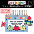 Load image into Gallery viewer, Printable Retro Teacher Waiting Room | 90s Teacher