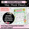 Load image into Gallery viewer, Printable Kindergarten May Week 3 Resources