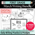 Load image into Gallery viewer, Printable First Grade March Writing Bundle