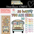 Load image into Gallery viewer, Printable So Happy You Are Here Door Decor | A Year In Pastel