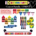 Load image into Gallery viewer, Printable Crayon Bundle | School Days