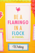 Load image into Gallery viewer, Classroom Prints Flamingo Watercolor by UPRINT