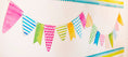 Load image into Gallery viewer, Pennant Banner Flamingo Watercolor by UPRINT