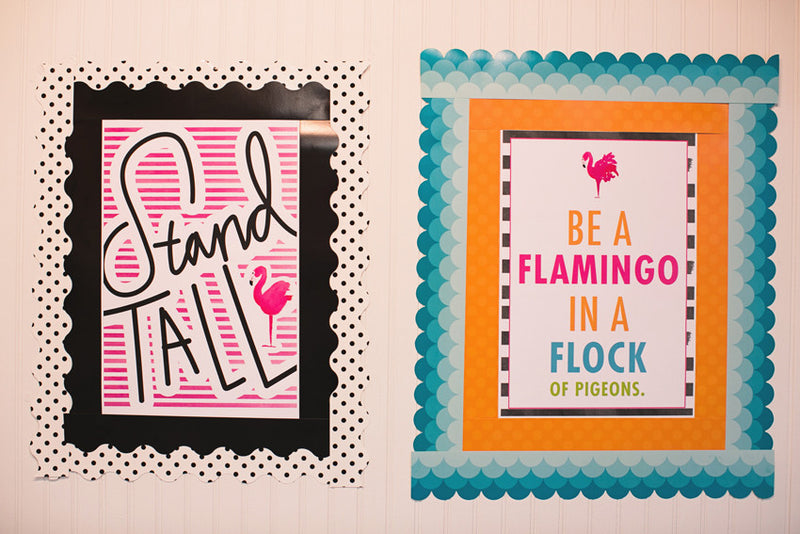 Classroom Prints | Flamingo Watercolor | UPRINT | Schoolgirl Style