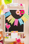 Load image into Gallery viewer, Pennant Banner | Flamingo Watercolor | UPRINT | Schoolgirl Style