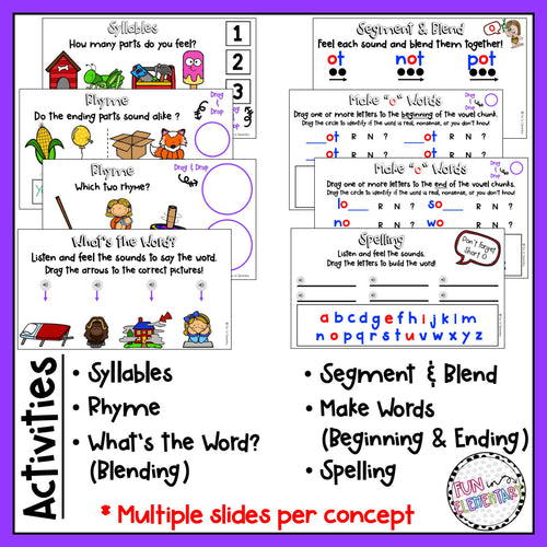Short O - Drag & Drop Activity Slides | Printable Classroom Resource | Fun in Elementary