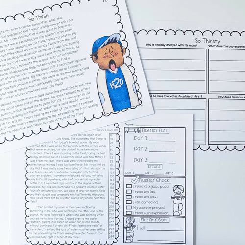 5th Grade Reading Fluency Passages | Printable Teacher Resources | Literacy with Aylin Claahsen