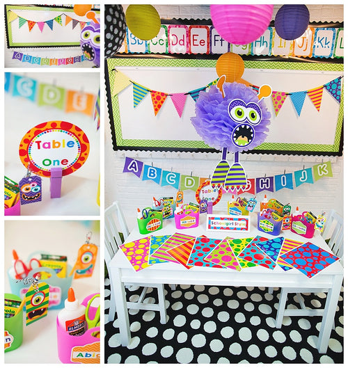 Table/Center Signs | Monster Mania | UPRINT | Schoolgirl Style