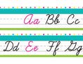 Load image into Gallery viewer, Cursive and Manuscript Alphabet Line | Pina Colada Pineapple | UPRINT | Schoolgirl Style