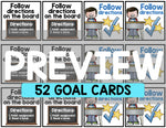 Goals Cards & Management Systems | Printable Classroom Resource | Miss West Best