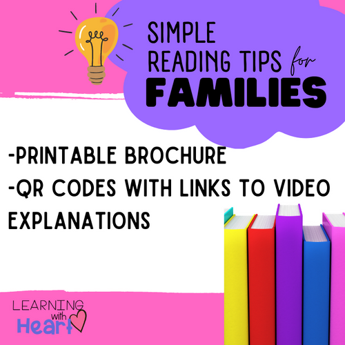 Science of Reading Brochure: Simple Reading Tips for Families | Printable Classroom Resource | Learning with Heart